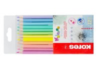 Pastelky Kores PASTEL trojhranné / 12 barev