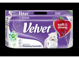 Toaletní papír Velvet - Lavender / 8 rolí Toaletní papír Velvet - Lavender / 8 rolí