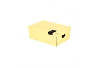 Krabice úložná lamino PASTELINI - žlutá / 35,5 x 24 x 9 cm