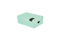 Krabice úložná lamino PASTELINI - zelená / 35,5 x 24 x 9 cm