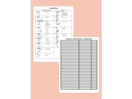 Podložka s nápovědou geometrie A4 lamino Podložka s nápovědou geometrie A4 lamino
