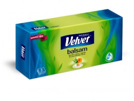 Kapesníčky papírové Velvet Balsam - třívrstvé / 70 ks Kapesníčky papírové Velvet Balsam - třívrstvé / 70 ks