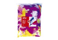 Doplňky APLI Jumbo - barevná pírka / mix barev / 400 ks Doplňky APLI Jumbo - barevná pírka / mix barev / 400 ks