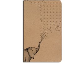 Notes tečkovaný - A5 - kraft - slon Notes tečkovaný - A5 - kraft - slon
