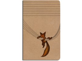 Notes linkovaný - A5 - kraft - veverka Notes linkovaný - A5 - kraft - veverka