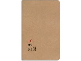 Notes linkovaný - A5 - kraft - to si piš