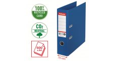 Pořadač pákový Esselete CO2 neutrální - A4 / hřbet 7,5 cm / modrá