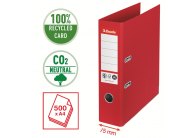 Pořadač pákový Esselete CO2 neutrální - A4 / hřbet 7,5 cm / červená