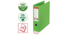 Pořadač pákový Esselete CO2 neutrální - A4 / hřbet 7,5 cm / zelená