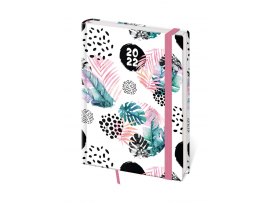 Diář VARIO A5 - denní / monstera