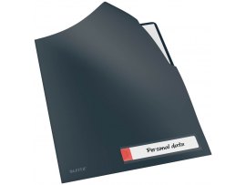 Zakládací obal A4 Leitz COSY - tvar L / sametově šedá / 3 ks