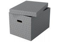 Krabice úložná Esselte - L / šedá / 510 x 355 x 305 mm / s otvory / 3 ks Krabice úložná Esselte - L / šedá / 510 x 355 x 305 mm / s otvory / 3 ks
