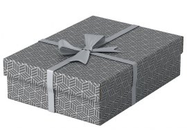 Krabice úložná Esselte - M / šedá / 360 x 265 x 100 mm / 3 ks