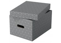 Krabice úložná Esselte - M / šedá / 360 x 265 x 205 mm / s otvory / 3 ks Krabice úložná Esselte - M / šedá / 360 x 265 x 205 mm / s otvory / 3 ks