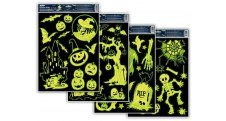 Dětské okenní folie 30 x 42 cm - halloween svítící