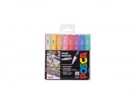 Posca popisovač - sada 8 ks / pastelové barvy