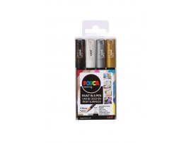 Posca popisovač - sada 4 ks / klasické barvy Posca popisovač - sada 4 ks / klasické barvy