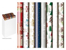 Vánoční balicí papír - mix motivů 70 x 1000 cm Vánoční balicí papír - mix motivů 70 x 1000 cm