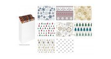 Vánoční balicí papír - mix motivů / 70 x 200 cm