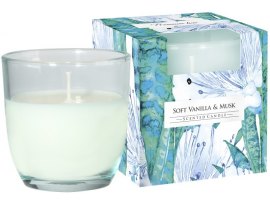Vonná svíčka / sklo - Soft vanilla & Musk Vonná svíčka / sklo - Soft vanilla & Musk
