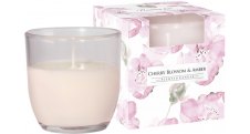 Vonná svíčka - sklo / Cherry blossom & Amber