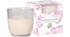 Vonná svíčky - sklo / cherry blossom & amber