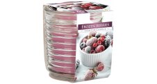 Vonná svíčka tříbarevná / vroubkované sklo -  Frozen Berries