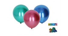 Balónky nafukovací - chromový / 25cm / sada 5ks