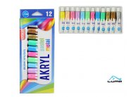 LUMA METAL + PASTEL sada akrylových barev 12 ks / 12ml LUMA METAL + PASTEL sada akrylových barev 12 ks / 12ml