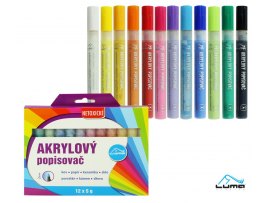 Akrylové popisovače LUMA - 6 barev / pastelové