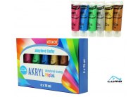 LUMA METAL sada akrylových barev 6 ks / 75ml LUMA METAL sada akrylových barev 6 ks / 75ml