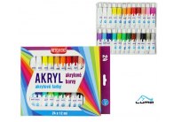 LUMA sada akrylových barev 24 ks / 12ml LUMA sada akrylových barev 24 ks / 12ml