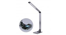 Solight LED stolní lampička stmívatelná / 10W / šedá