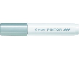 Popisovač Pilot Pintor / stříbrý