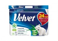 Velvet toaletní papír / 24 rolí/bílý/3 vrstvý Velvet toaletní papír / 24 rolí/bílý/3 vrstvý