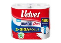 Utěrky papírové v roli Velvet - Jumbo Duo / 2 ks Utěrky papírové v roli Velvet - Jumbo Duo / 2 ks