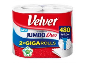 Utěrky papírové v roli Velvet - Jumbo Duo / 2 ks Utěrky papírové v roli Velvet - Jumbo Duo / 2 ks