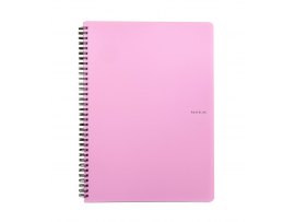Blok kroužkový Pastelini - A5 / linka / růžová