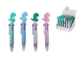 Kuličkové pero vícebarvené (6 barev) / Dinosaur