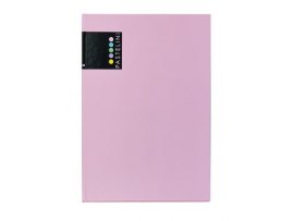 Kniha záznamní PASTELINI - A4 / linka / 96 listů / růžová