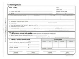 Optys 1051 cestovní příkaz 100 listů A5