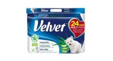 Velvet toaletní papír / 24 rolí/bílý/3 vrstvý