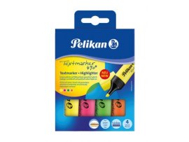 Zvýrazňovač Pelikan 490 NEON / sada 4 ks