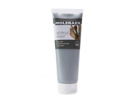 Akrylová barva Molenaer - 250 ml / stříbrná Akrylová barva Molenaer - 250 ml / stříbrná