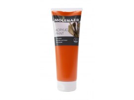 Akrylová barva Molenaer - 250 ml / oranžová Akrylová barva Molenaer - 250 ml / oranžová