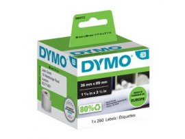 Štítky pro DYMO LabelWritter - 89 x 36 mm / adresové papírové / 1 x 260 ks