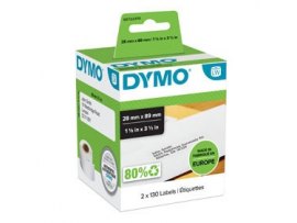 Štítky pro DYMO LabelWritter - 89 x 28 mm / adresové papírové / 2 x 130 ks