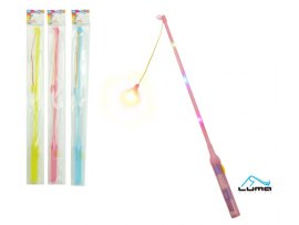 Držák na lampion 50 cm - svítící LED / pastelový mix barev