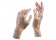 Ochranné rukavice vinylové nepudrované - rukavice M / 100 ks