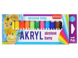 Akrylové barvy LUMA / 12 barev / 12 ml